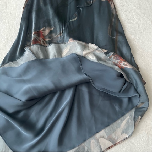 ALLSAINTS Alexia Kuroyuri Floral-print Midi Dress In Blue - Picture 8 of 16